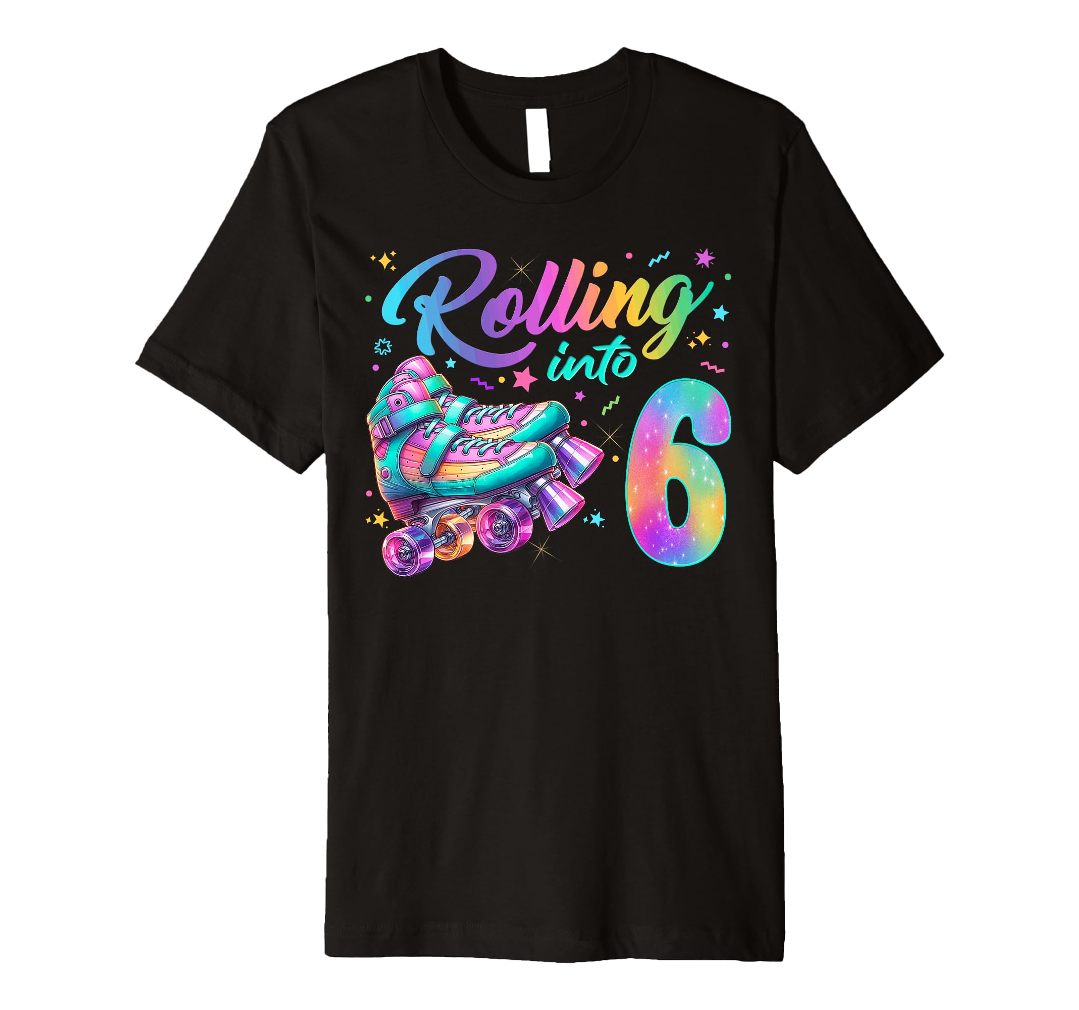 Roller Skates Birthday Skating Party T-Shirt - Graphic Print for Adults - T-Shirt, Sweatshirt, Hoodie