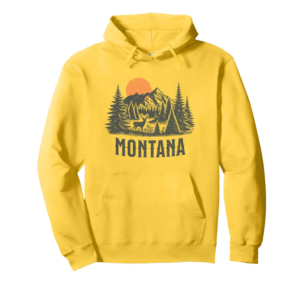 Montana Vacation Glacier National Park Hoodie - Unique Graphic Men Women - T-Shirt, Sweatshirt, Hoodie
