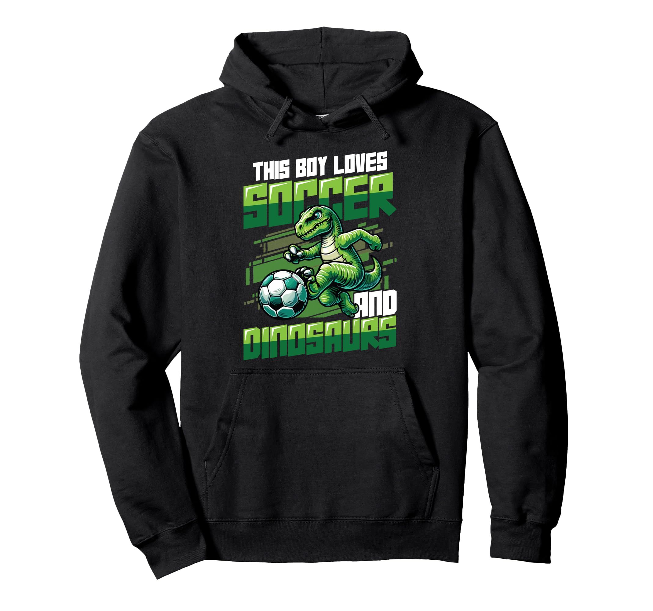 This Loves Soccer And Dinosaurs Hoodie - Streetwear Style Men Women - T-Shirt, Sweatshirt, Hoodie
