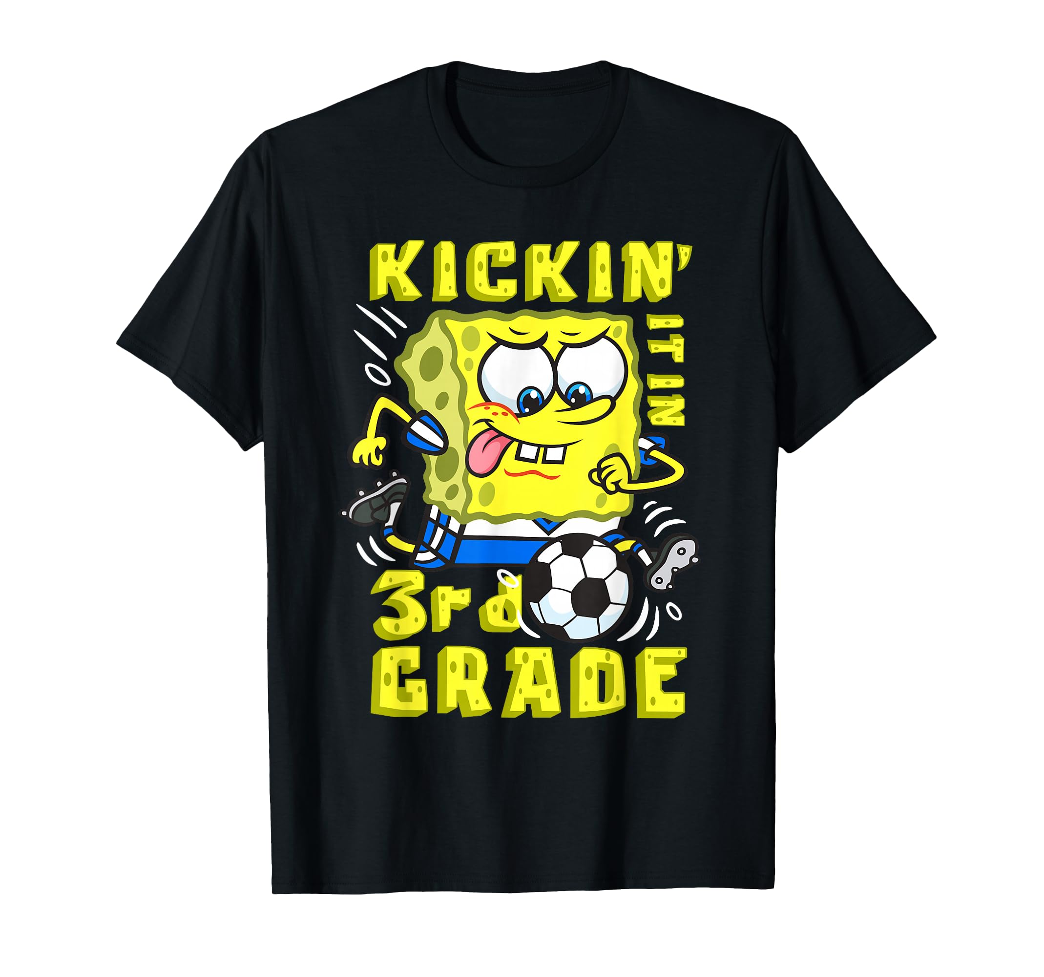 Spongebob Kickin It 3Rd Grade School T-Shirt - Graphic Print Unisex - T-Shirt, Sweatshirt, Hoodie