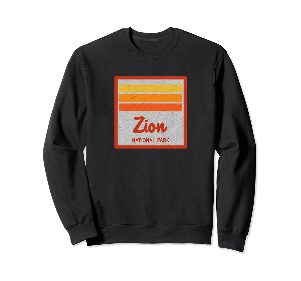 Zion National Park Stripes Sweatshirt - Unique Graphic Men Women - T-Shirt, Sweatshirt, Hoodie
