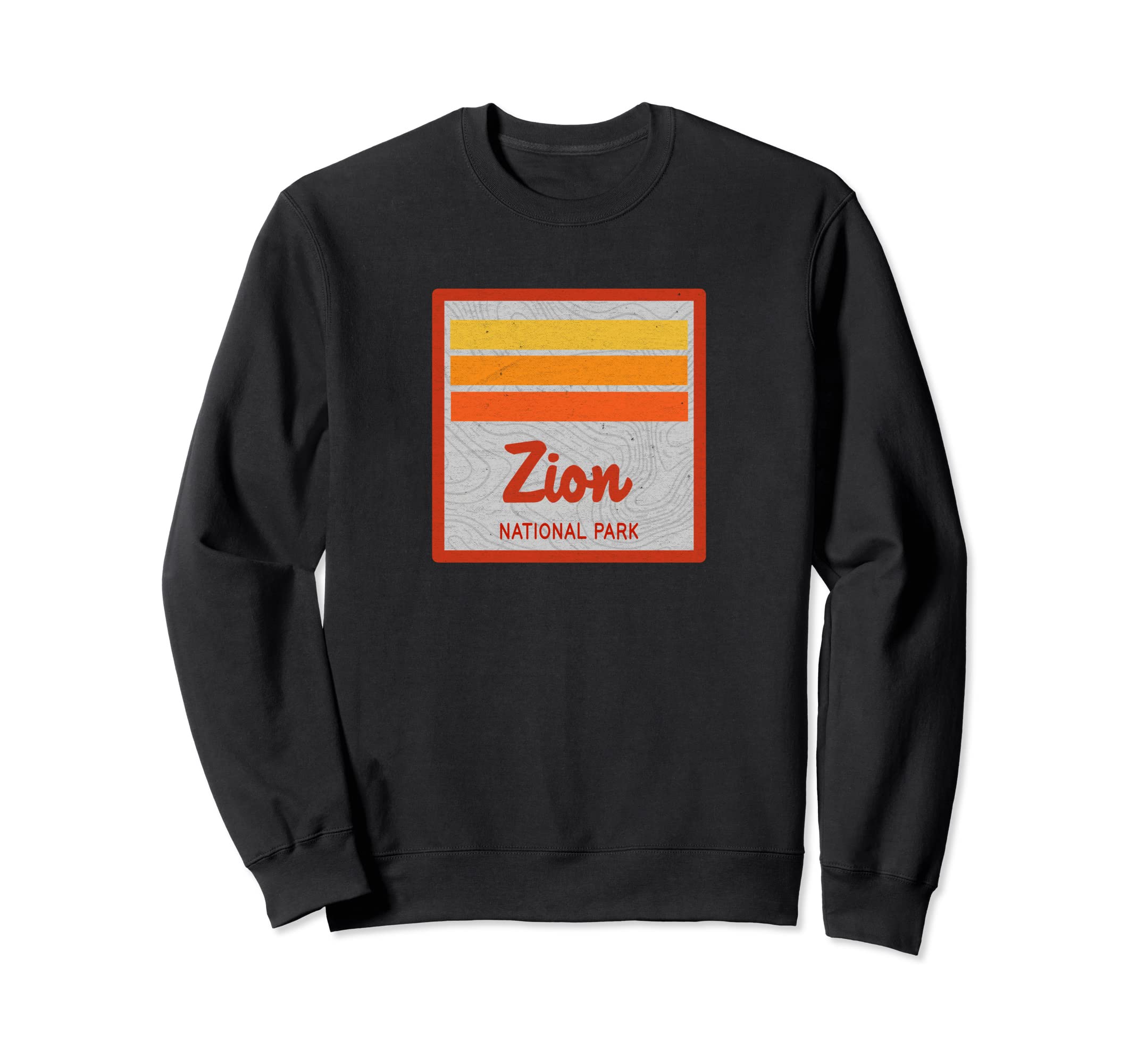 Zion National Park Stripes Sweatshirt - Unique Graphic Men Women - T-Shirt, Sweatshirt, Hoodie