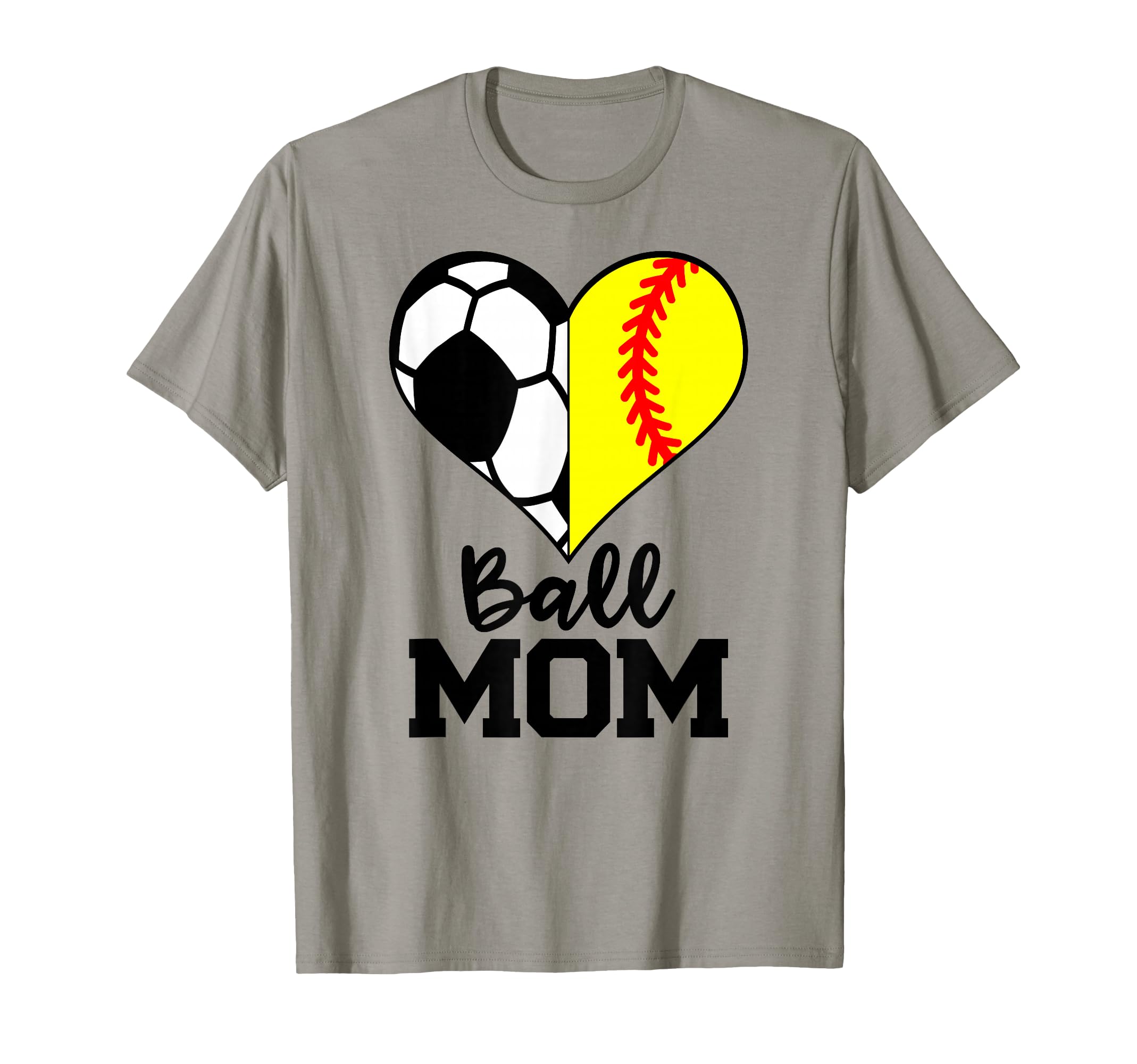 Ball Mom Funny Soccer Softball Player T-Shirt - Graphic Print for Adults - T-Shirt, Sweatshirt, Hoodie