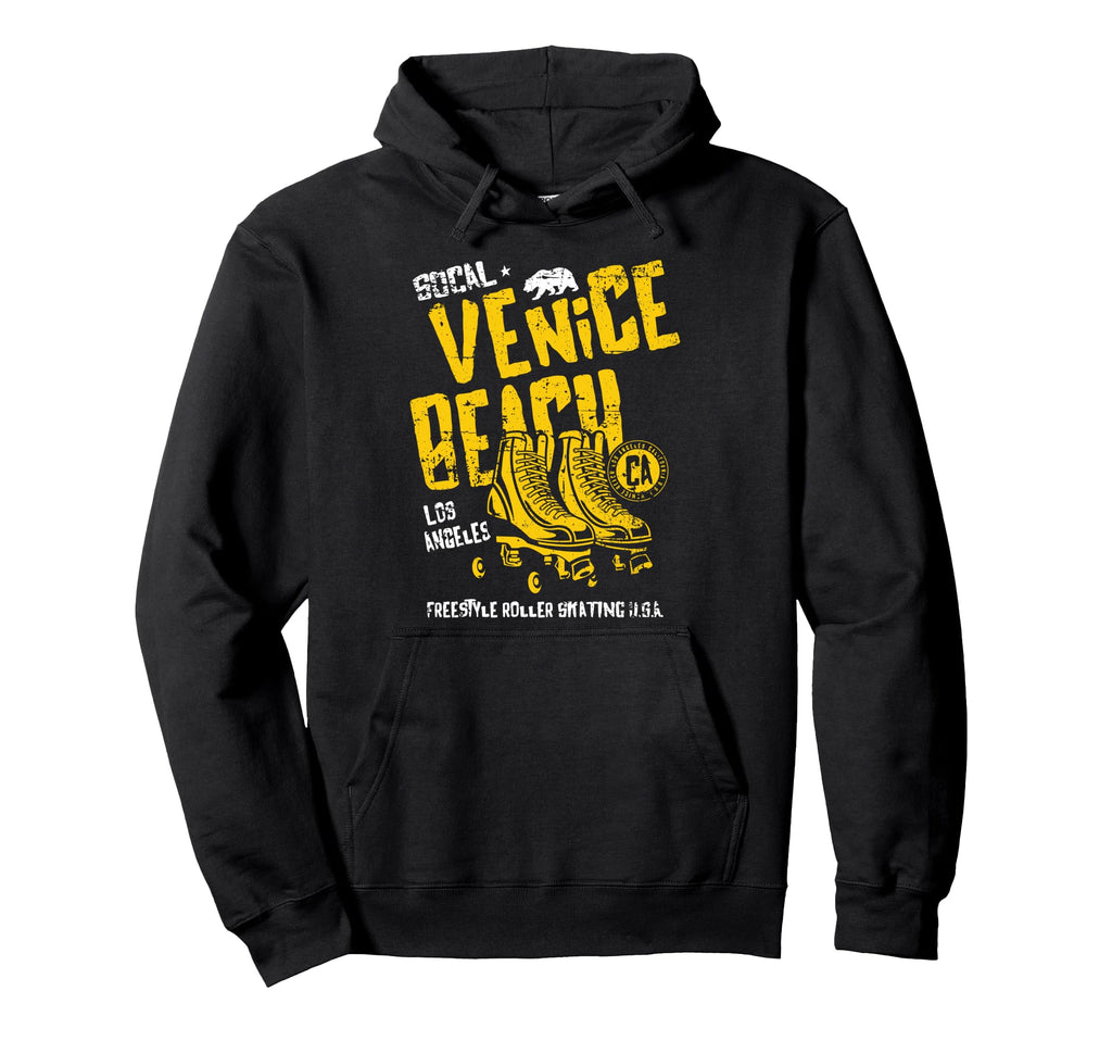 Venice Beach California Roller Skate Hoodie - Trendy Graphic Unisex - T-Shirt, Sweatshirt, Hoodie