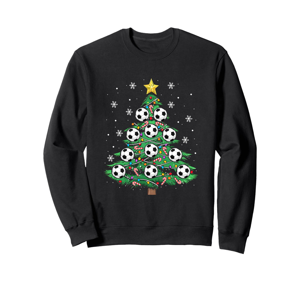 Funny Soccer Player Tree Lights Sweatshirt - Novelty Apparel for Adults - T-Shirt, Sweatshirt, Hoodie