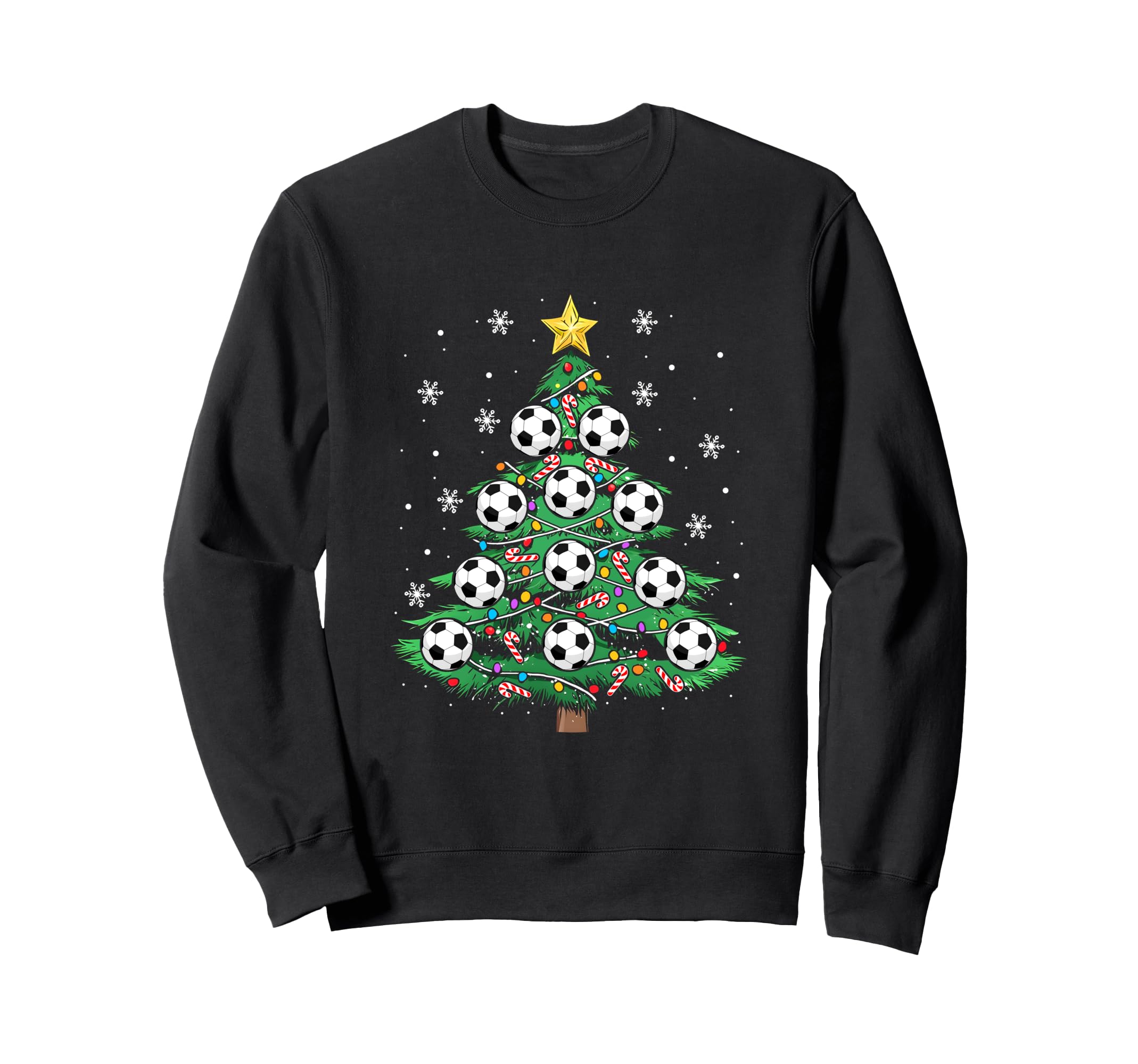 Funny Soccer Player Tree Lights Sweatshirt - Novelty Apparel for Adults - T-Shirt, Sweatshirt, Hoodie