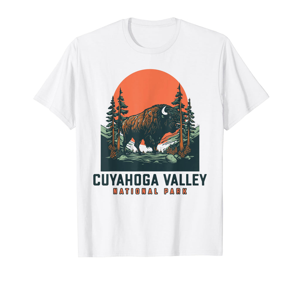 Cuyahoga Valley National Park Bison T-Shirt - Custom Art Print Unisex - T-Shirt, Sweatshirt, Hoodie