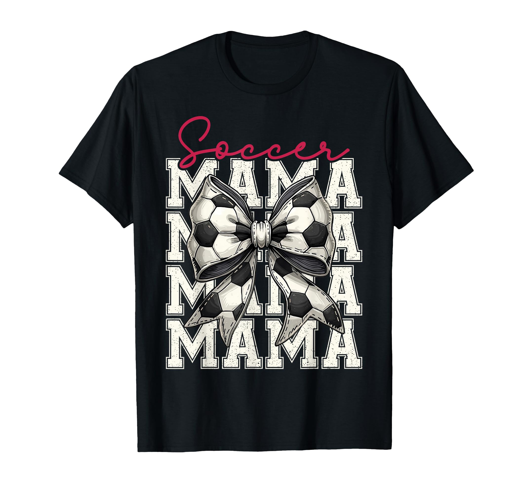 Soccer Mama Funny Coquette Bow Mom T-Shirt - Novelty Apparel for Adults - T-Shirt, Sweatshirt, Hoodie