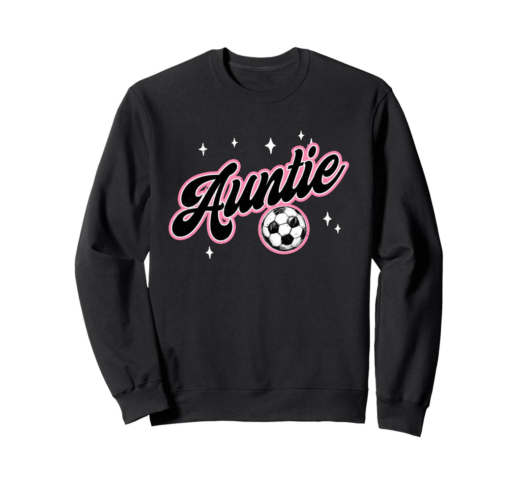Soccer Auntie Funny Soccer Player Sweatshirt - Minimalist Print Men Women - T-Shirt, Sweatshirt, Hoodie