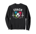 Soccer Coach Training Heart Beat Sweatshirt - Graphic Print Unisex - T-Shirt, Sweatshirt, Hoodie