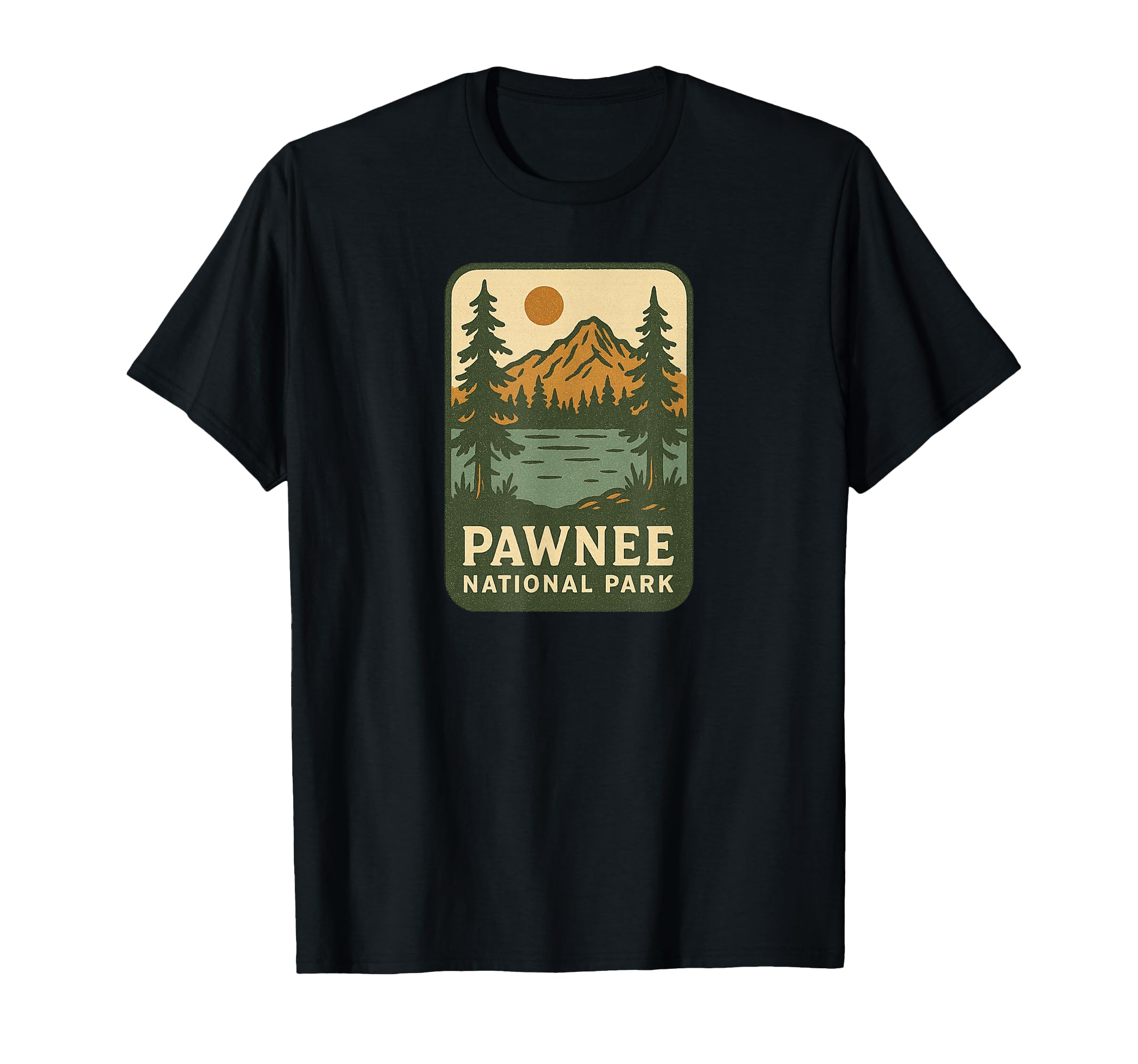 Pawnee National Park Hat Postcard Co T-Shirt - Fun Novelty Design Men Women - T-Shirt, Sweatshirt, Hoodie