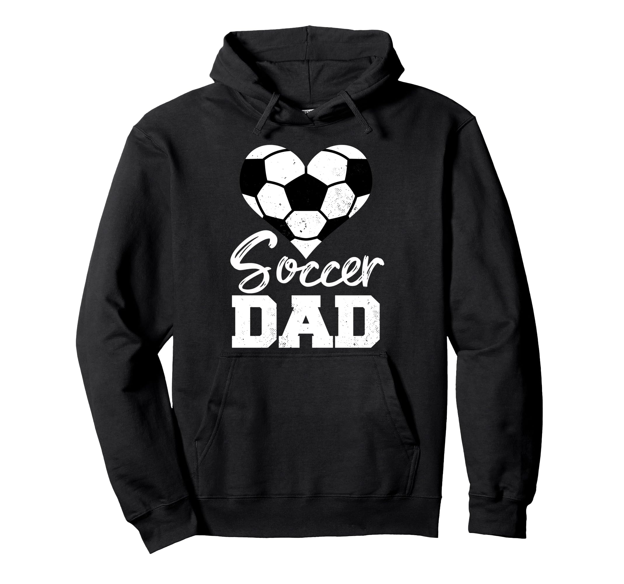 Soccer Dad Heart Funny Heartfelt Love Hoodie - Novelty Apparel Men Women - T-Shirt, Sweatshirt, Hoodie
