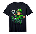 Leprechaun Soccer St Patricks Day Player T-Shirt - Custom Art Print Unisex - T-Shirt, Sweatshirt, Hoodie