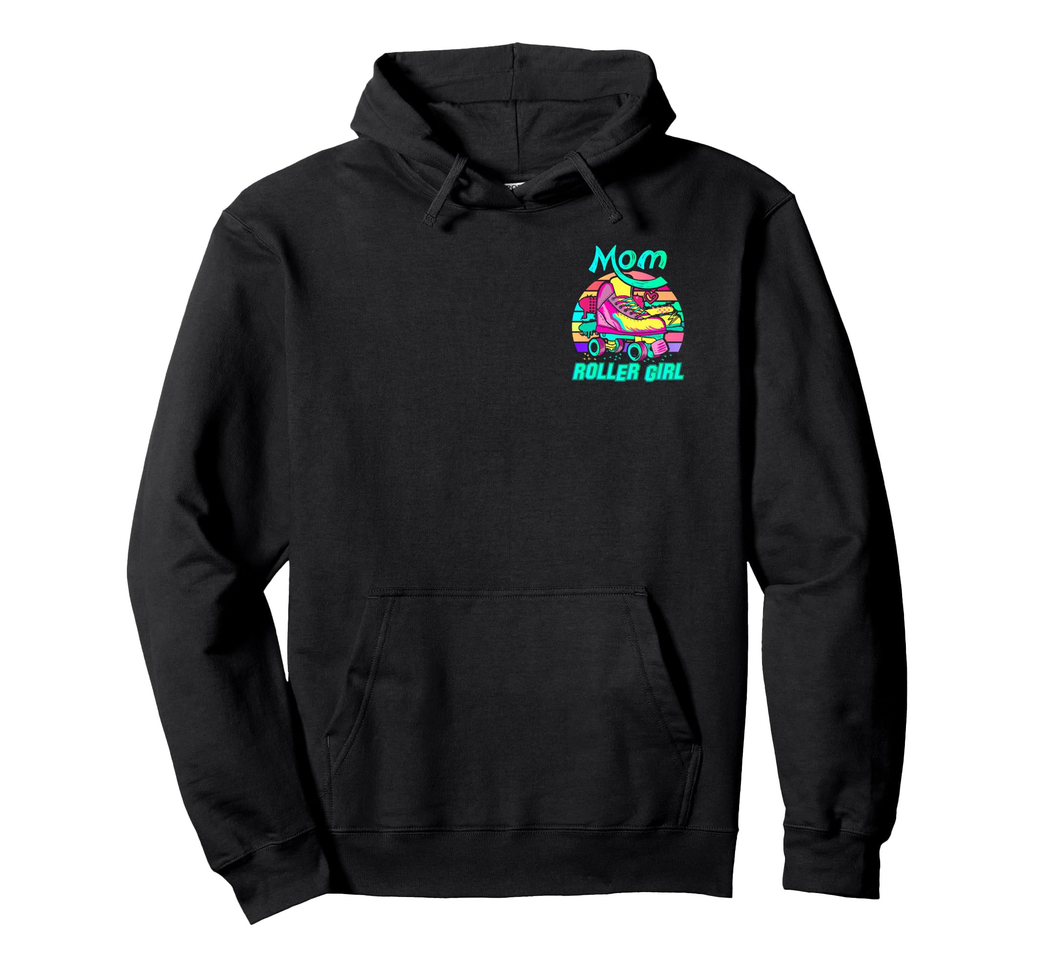 Mom Roller Skating Vibes Mothers Day Hoodie - Trendy Graphic for Adults - T-Shirt, Sweatshirt, Hoodie