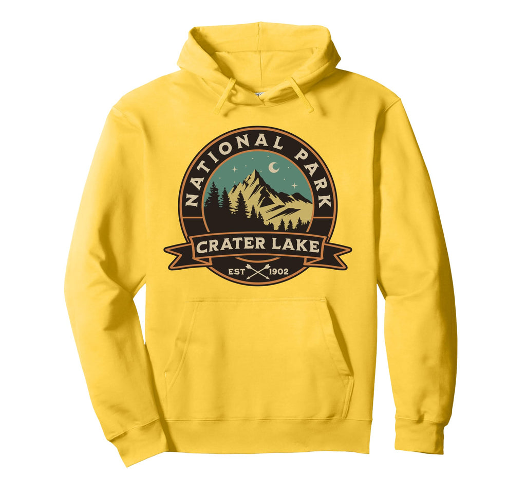 Crater Lake National Park Oregon Hoodie - Fun Novelty Design for Adults - T-Shirt, Sweatshirt, Hoodie