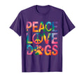Peace Love Dogs Hippie Dog Lover T-Shirt - Casual Everyday Wear for Adults - T-Shirt, Sweatshirt, Hoodie