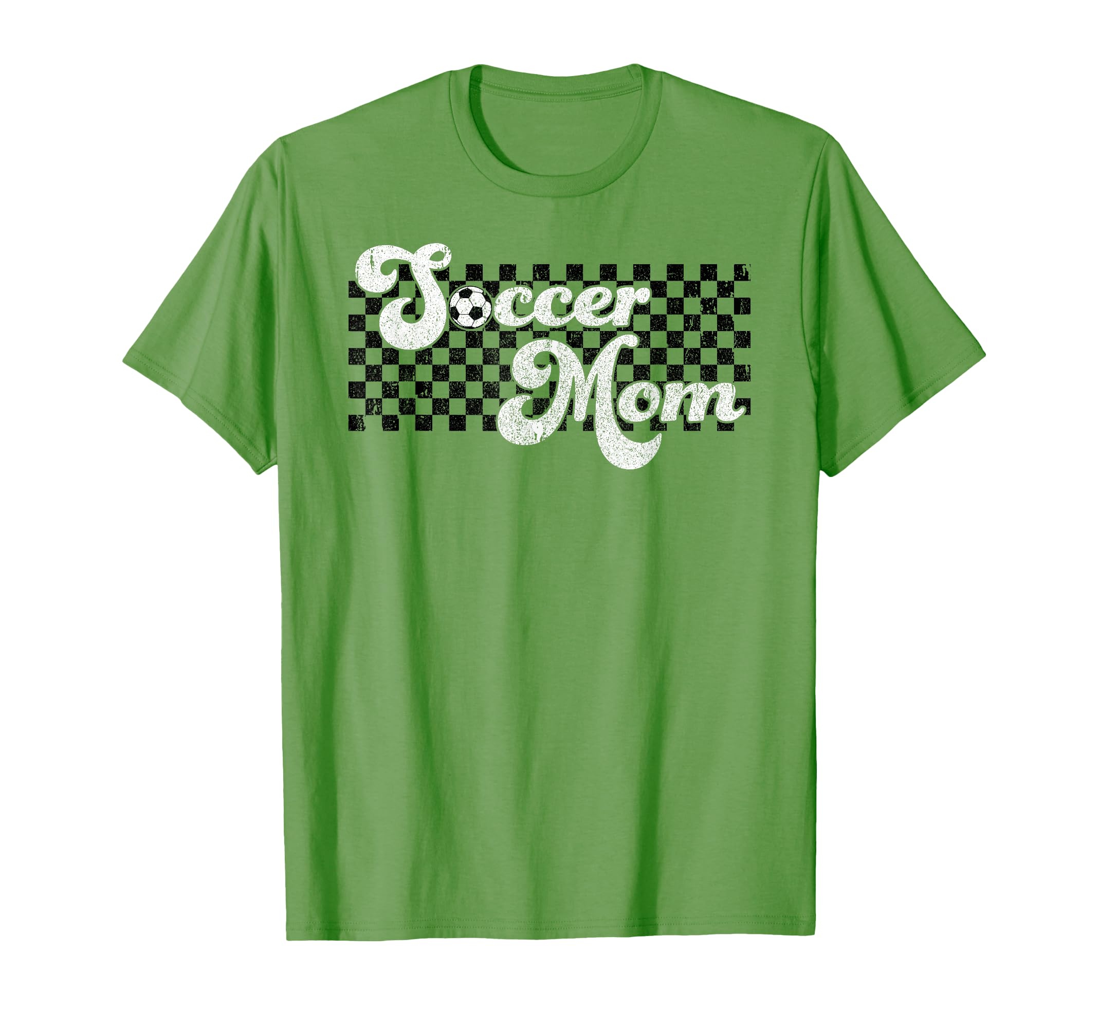 Soccer Mom Soccer Mama Checkered T-Shirt - Unique Graphic Men Women - T-Shirt, Sweatshirt, Hoodie