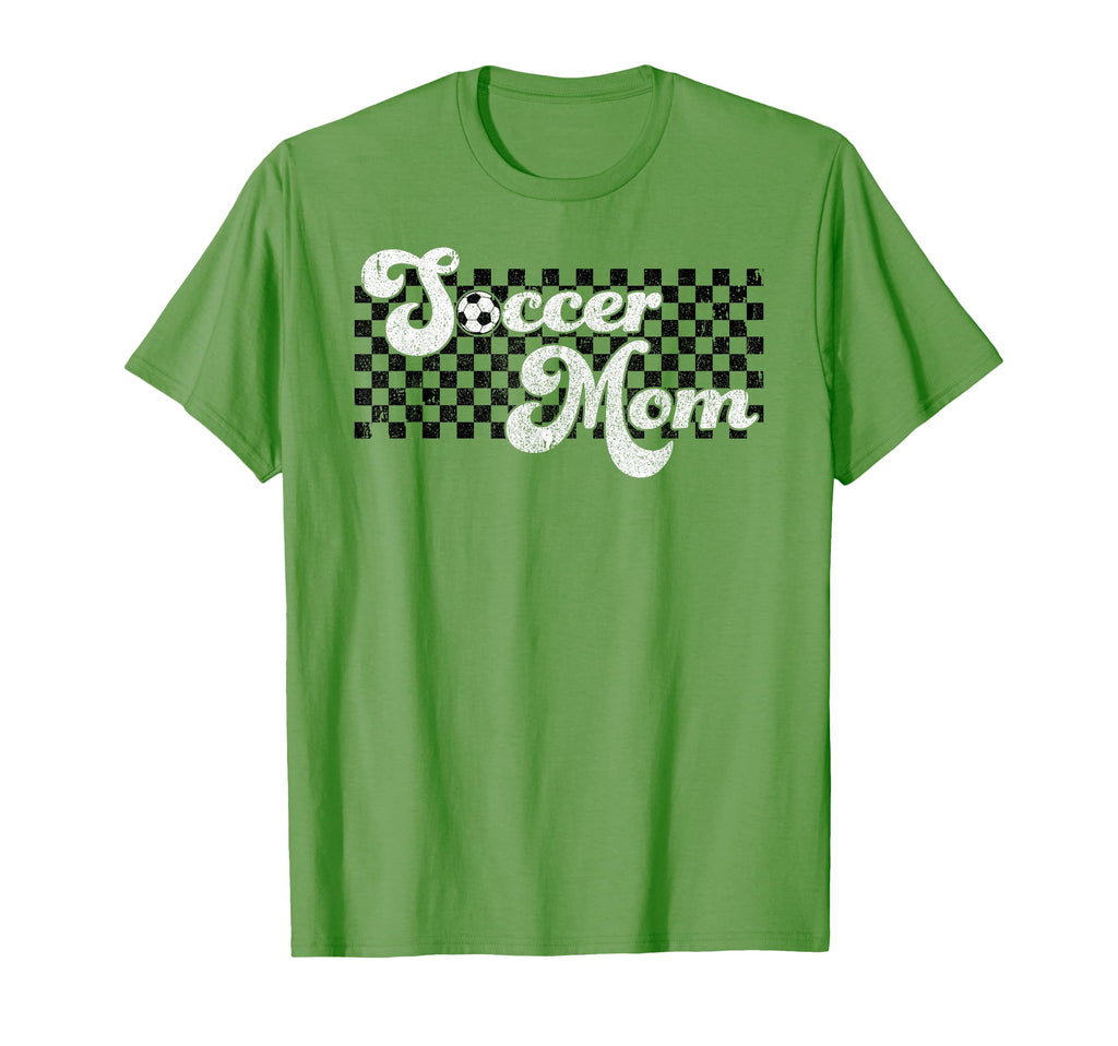 Soccer Mom Soccer Mama Checkered T-Shirt - Casual Everyday Wear for Adults - T-Shirt, Sweatshirt, Hoodie