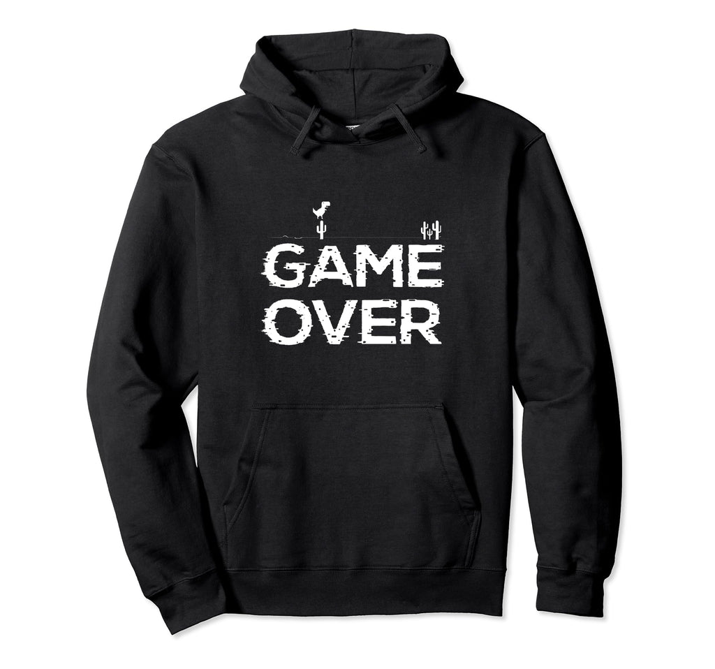 Game Over Video Games Arcade Gaming Hoodie - Minimalist Print Men Women - T-Shirt, Sweatshirt, Hoodie
