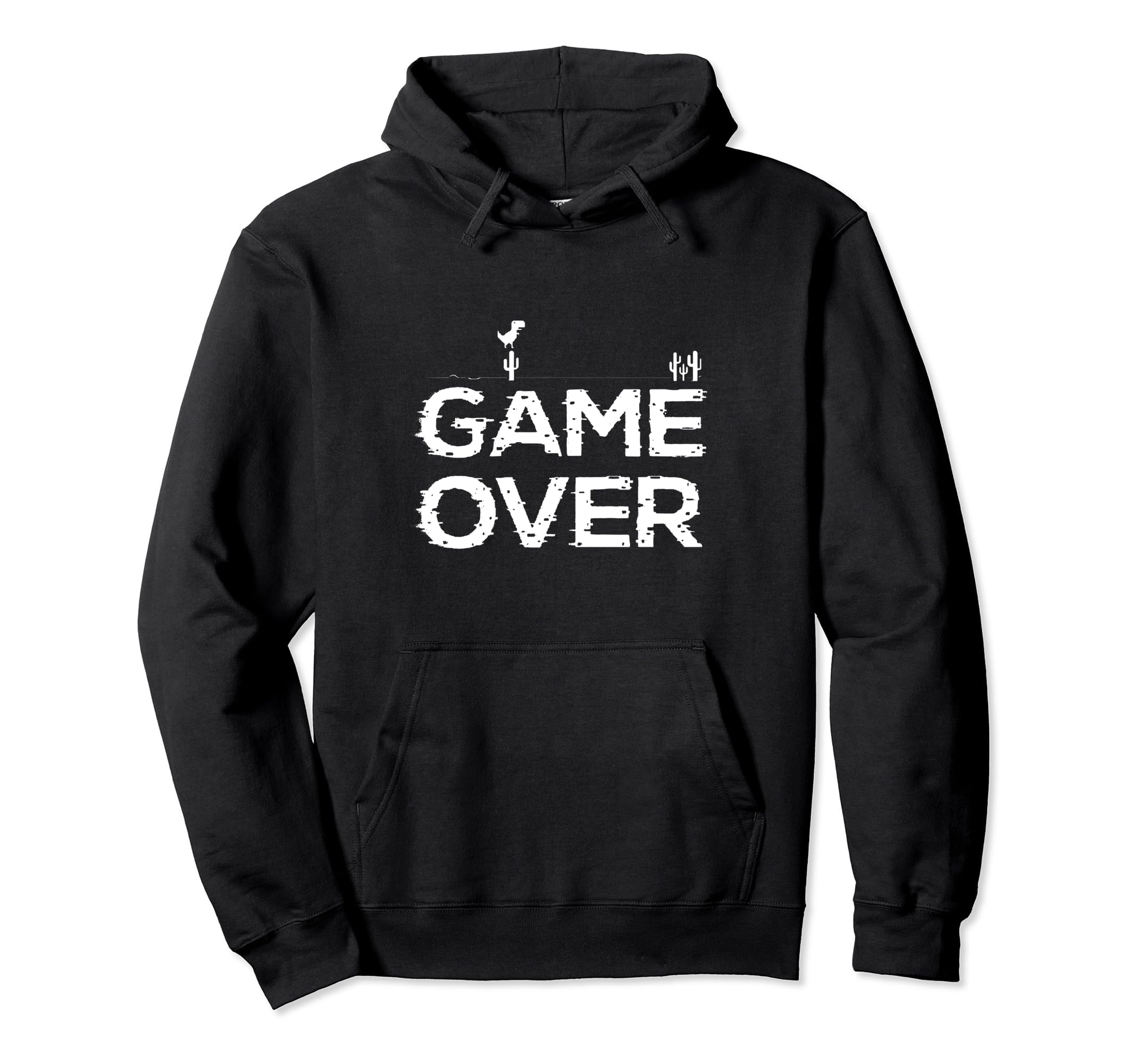 Game Over Video Games Arcade Gaming Hoodie - Minimalist Print Men Women - T-Shirt, Sweatshirt, Hoodie
