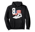8 Soccer Birthday Gift Soccer Fan Hoodie - Novelty Apparel for Adults - T-Shirt, Sweatshirt, Hoodie