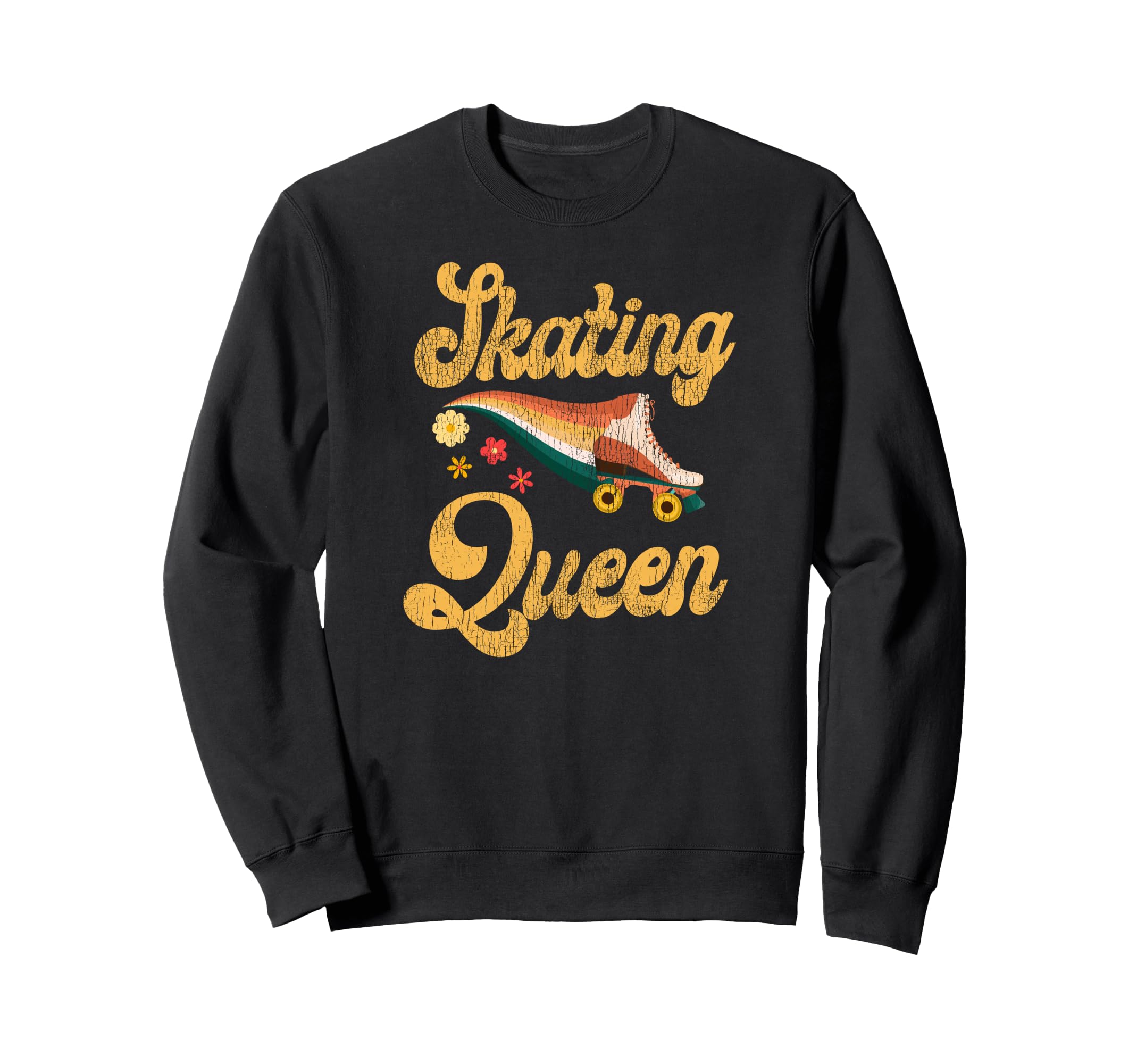 Roller Skating Skate 1970S Sweatshirt - Aesthetic Graphic for Adults - T-Shirt, Sweatshirt, Hoodie