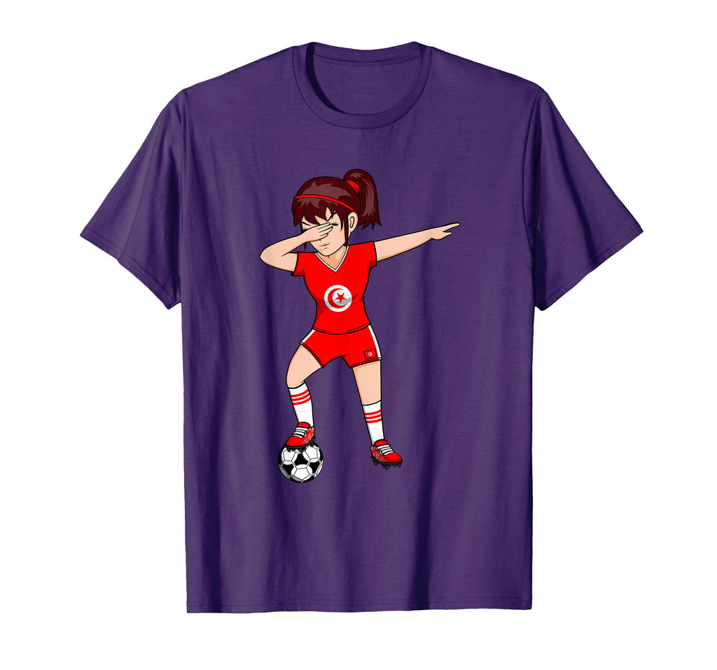 Dabbing Soccer Tunisia Jersey Tunisian T-Shirt - Graphic Print Unisex - T-Shirt, Sweatshirt, Hoodie