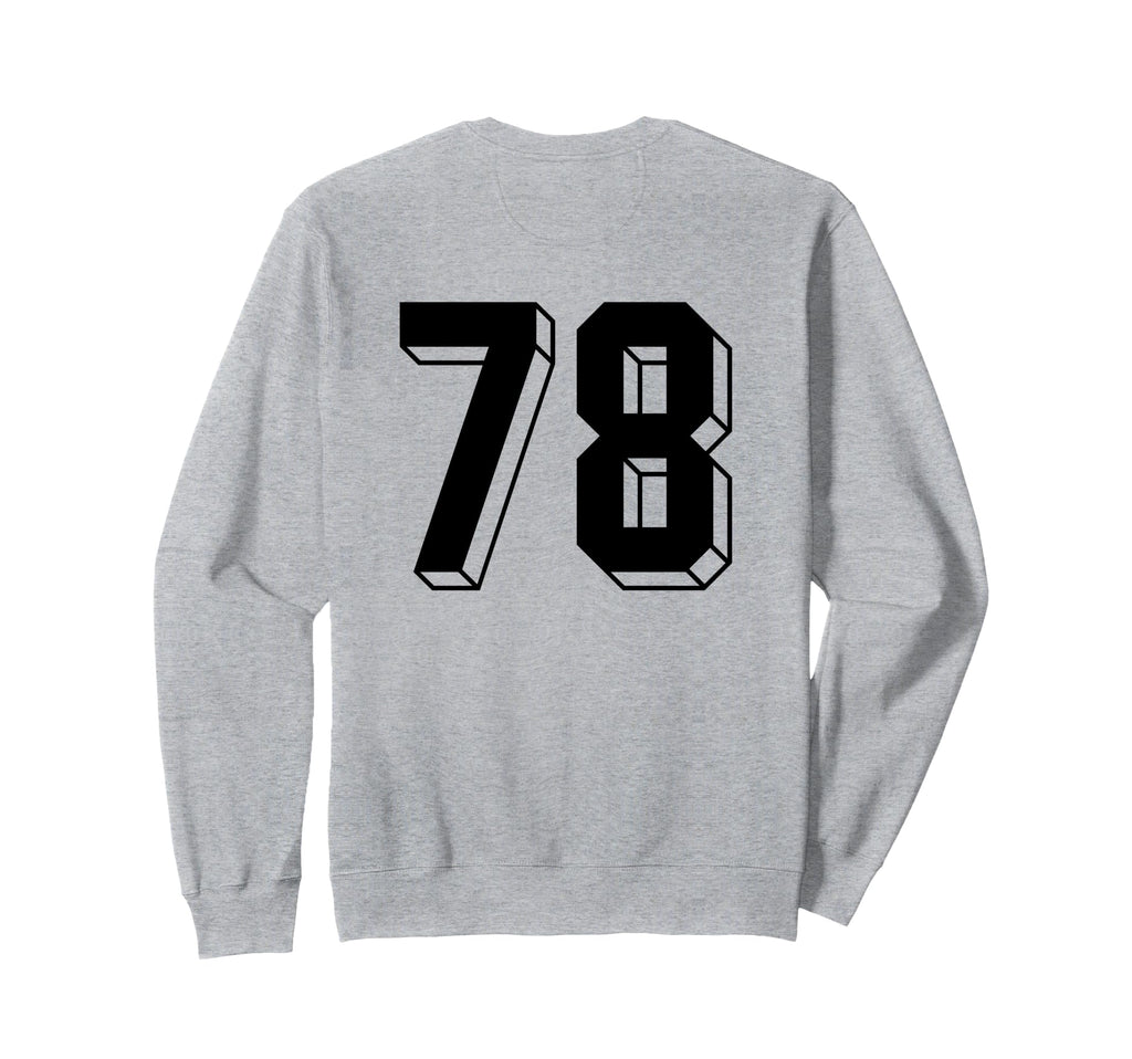 Number 78 Backside 80S 90S Team Sweatshirt - Custom Art Print Unisex - T-Shirt, Sweatshirt, Hoodie