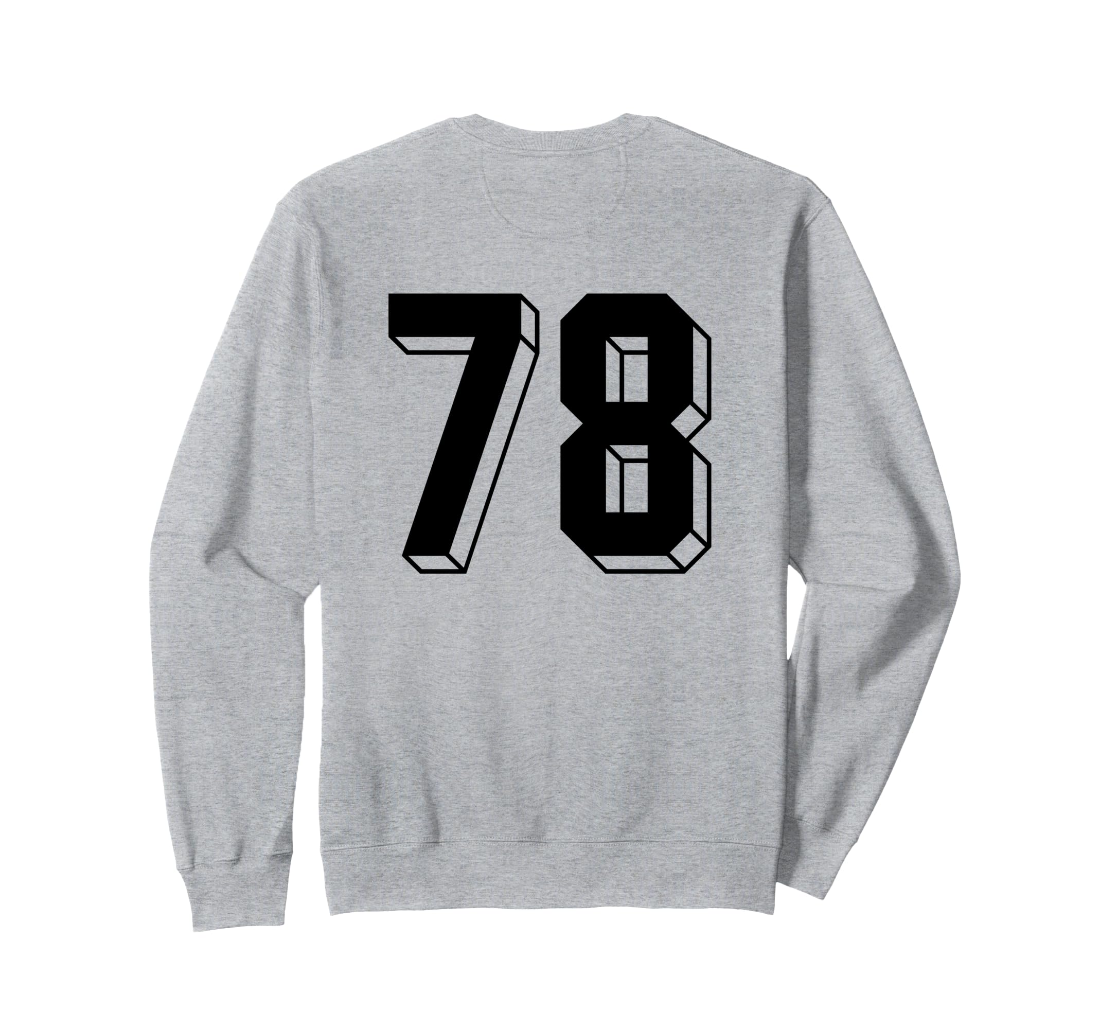 Number 78 Backside 80S 90S Team Sweatshirt - Custom Art Print Unisex - T-Shirt, Sweatshirt, Hoodie