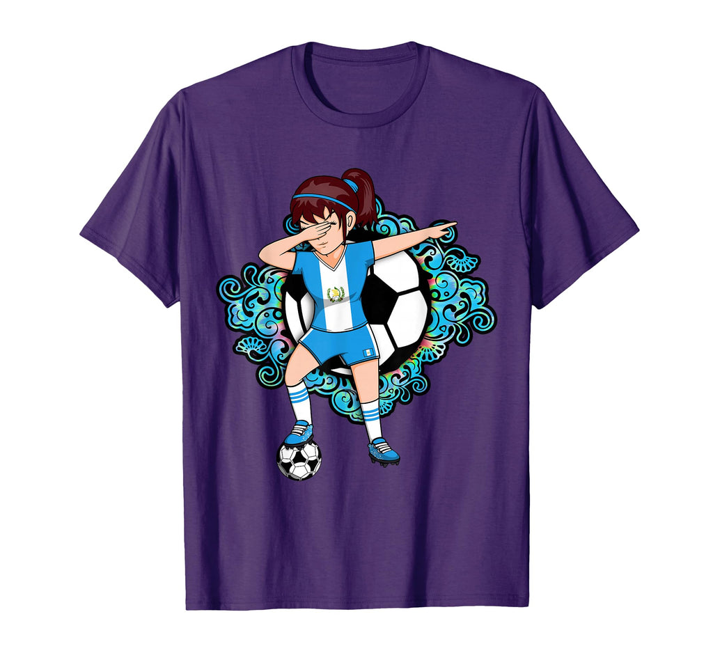 Dabbing Soccer Guatemala Jersey T-Shirt - Minimalist Print Men Women - T-Shirt, Sweatshirt, Hoodie