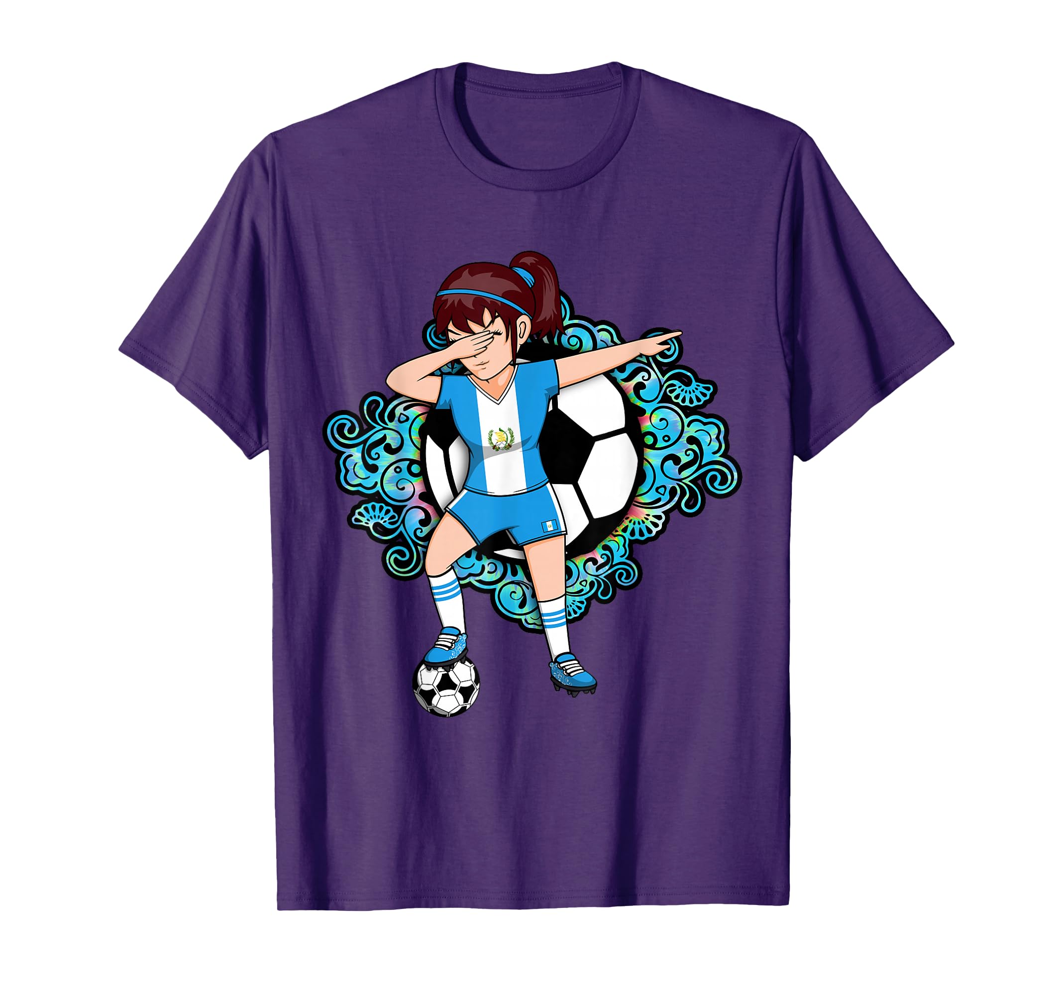 Dabbing Soccer Guatemala Jersey T-Shirt - Minimalist Print Men Women - T-Shirt, Sweatshirt, Hoodie