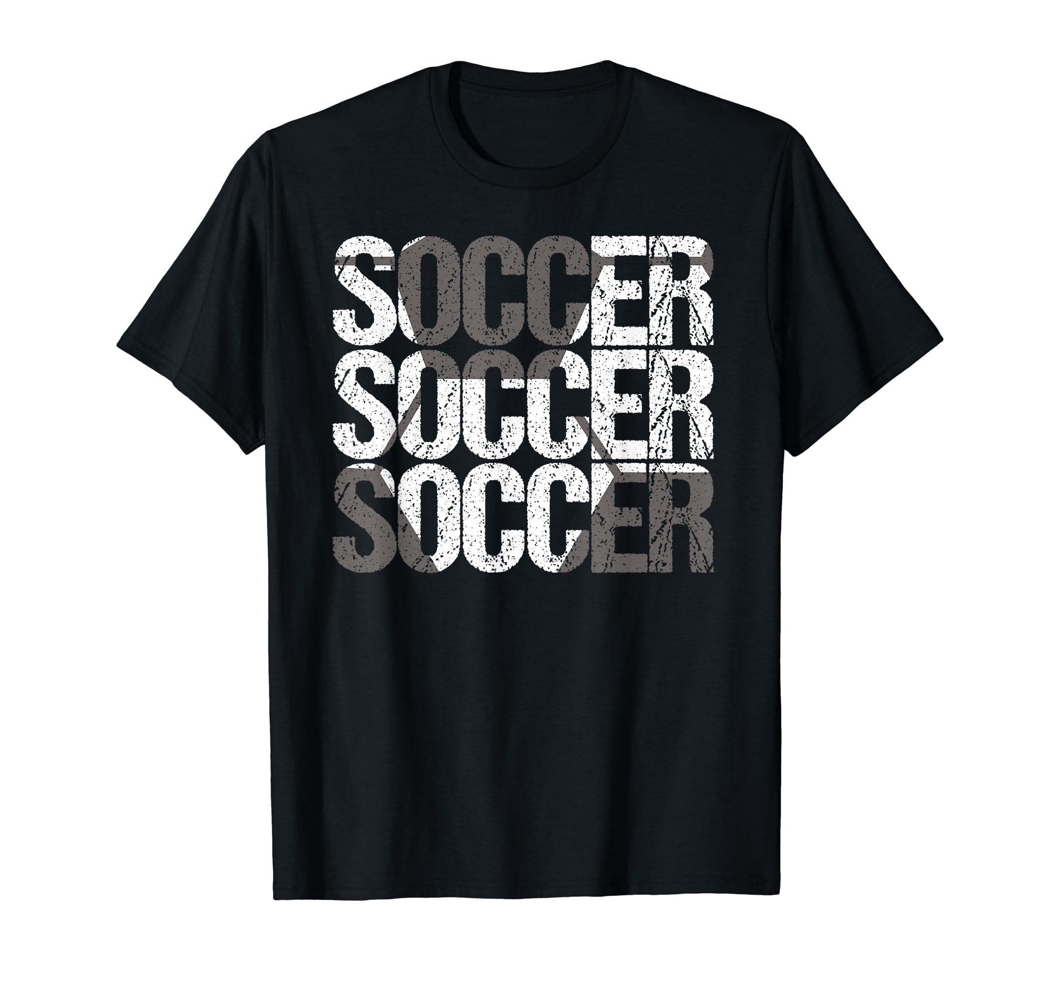 Soccer Distressed Ball Team Soccer T-Shirt - Streetwear Style for Adults - T-Shirt, Sweatshirt, Hoodie