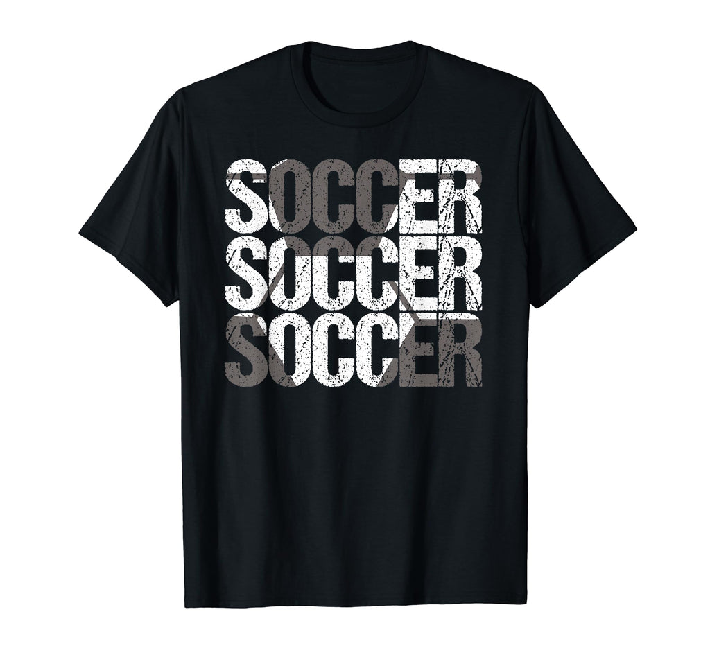 Soccer Distressed Ball Team Soccer T-Shirt - Minimalist Print for Adults - T-Shirt, Sweatshirt, Hoodie