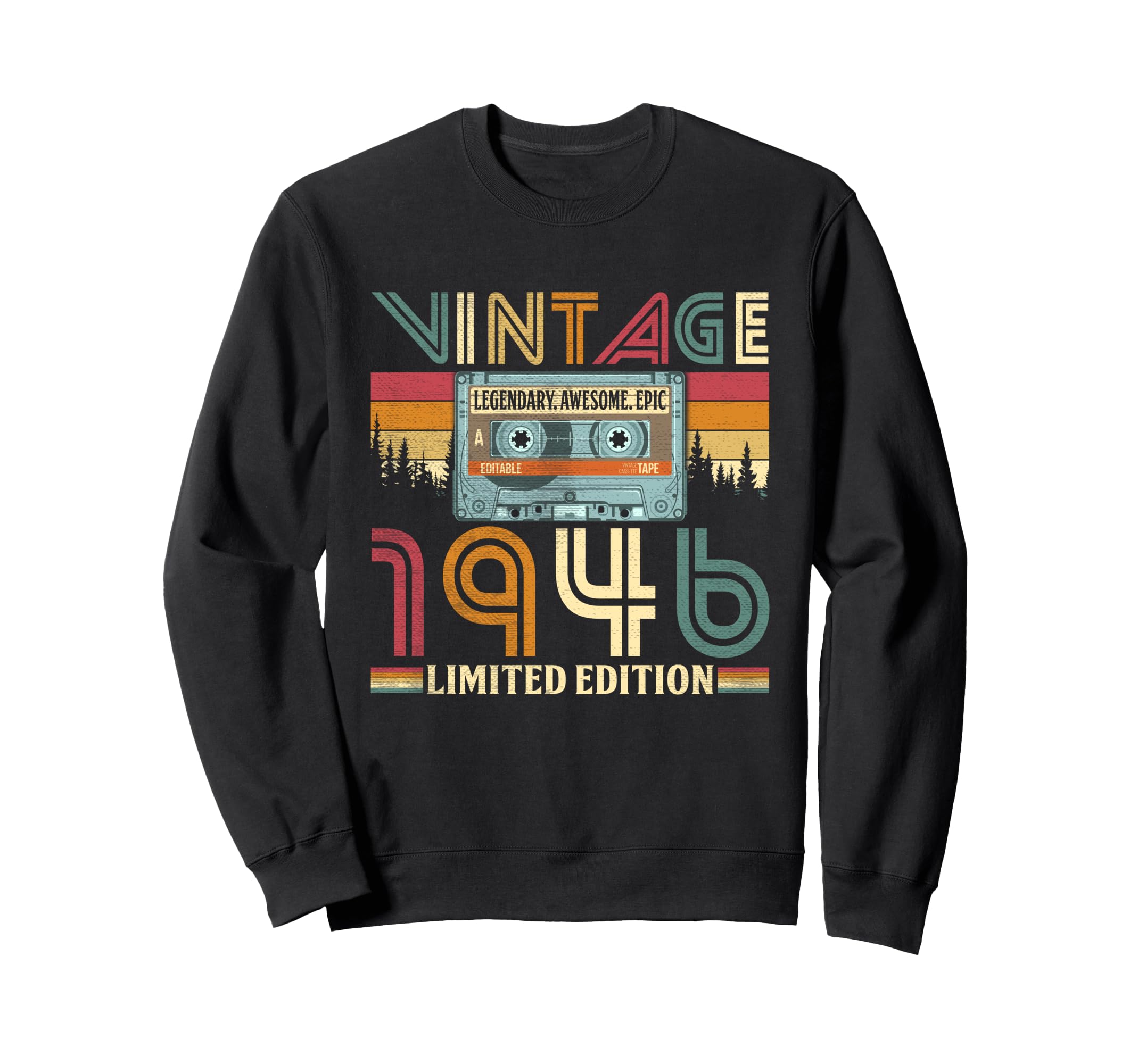 80 Years Old 1946 80Th Birthday Sweatshirt - Graphic Print Men Women - T-Shirt, Sweatshirt, Hoodie