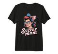 Patriotic Soccer Mom American Flag T-Shirt - Graphic Print for Adults - T-Shirt, Sweatshirt, Hoodie