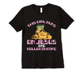 Funny Rollerskate Runs Jesus And Roller T-Shirt - Custom Art Print Unisex - T-Shirt, Sweatshirt, Hoodie