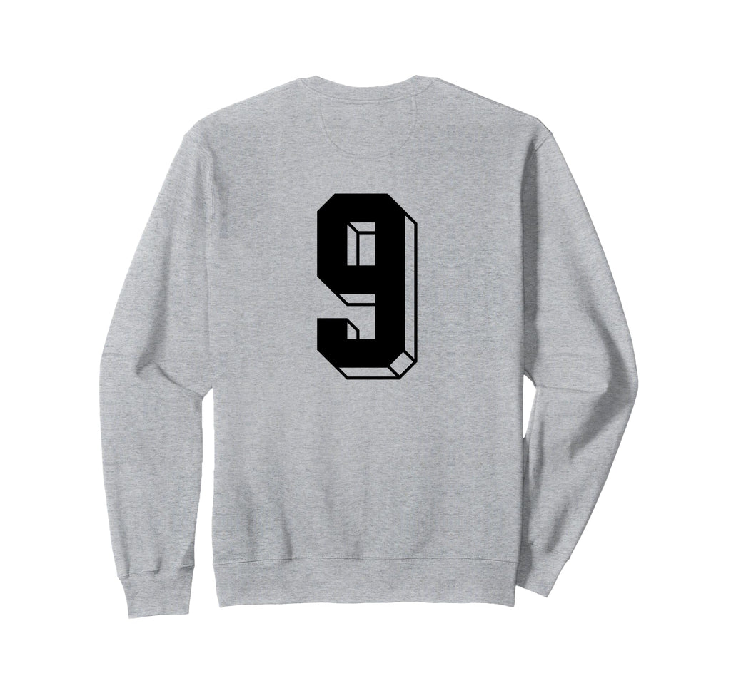 Number 9 Backside 80S 90S Sweatshirt - Casual Everyday Wear for Adults - T-Shirt, Sweatshirt, Hoodie