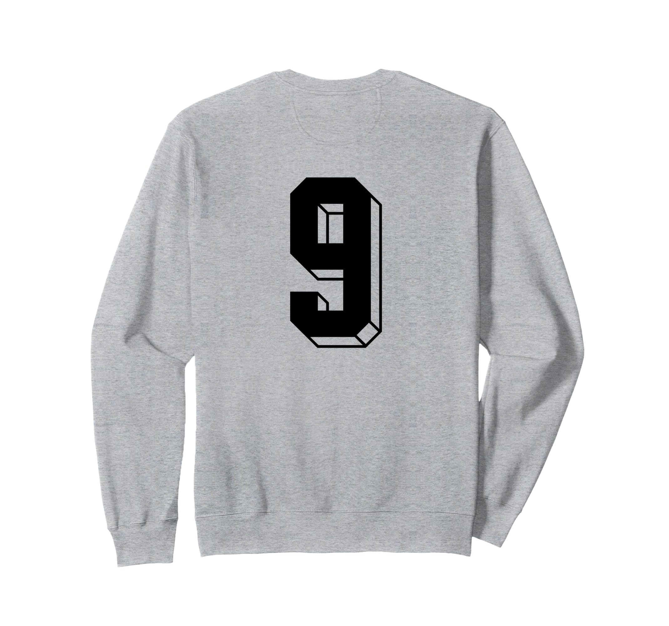 Number 9 Backside 80S 90S Sweatshirt - Casual Everyday Wear for Adults - T-Shirt, Sweatshirt, Hoodie