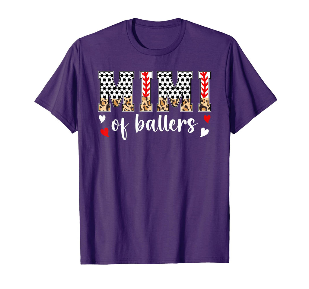 Mimi Ballers Baseball Soccer Mimi Grandma T-Shirt - Graphic Print Men Women - T-Shirt, Sweatshirt, Hoodie