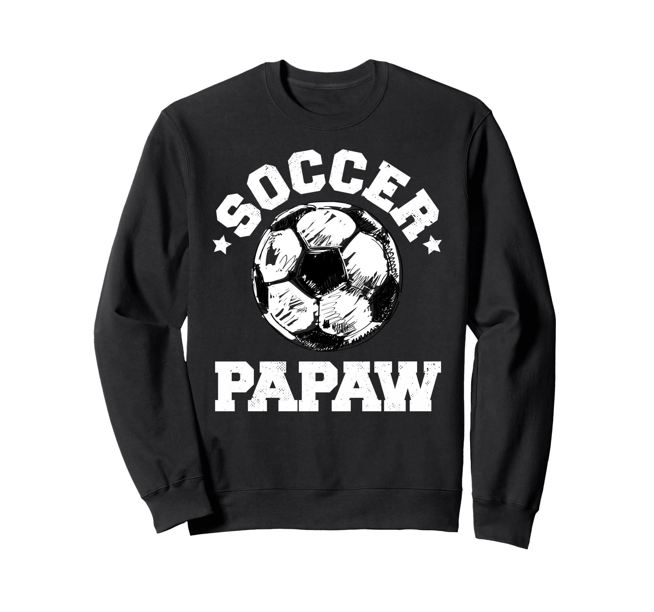 Soccer Papaw Soccer Ball Distressed Sweatshirt - Custom Art Print Unisex - T-Shirt, Sweatshirt, Hoodie