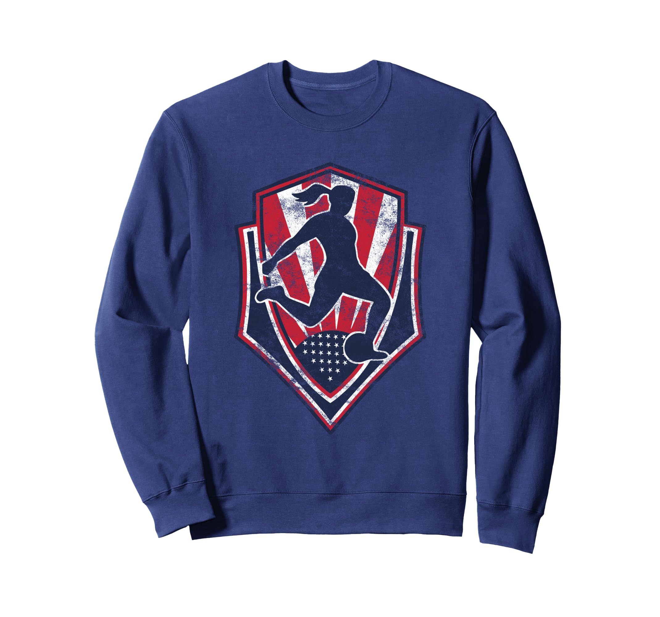 Distressed Usa Soccer Football Sweatshirt - Minimalist Print Men Women - T-Shirt, Sweatshirt, Hoodie