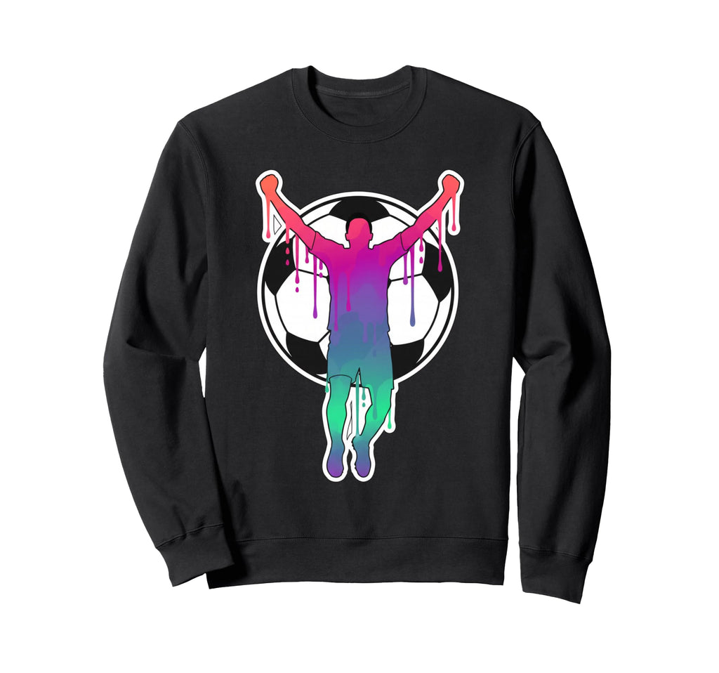 Soccer Player Celebration Silhouette Sweatshirt - Custom Art Print Unisex - T-Shirt, Sweatshirt, Hoodie