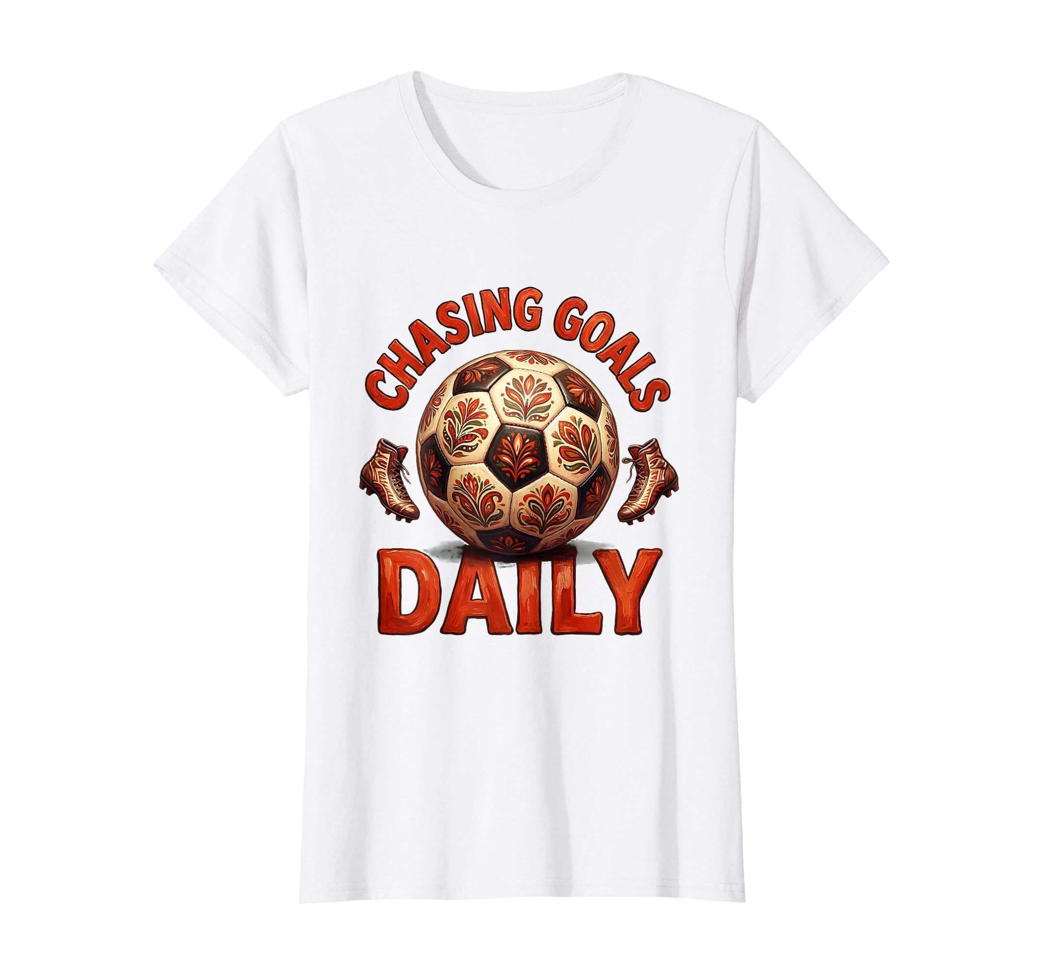 Chasing Goals Daily Soccer T-Shirt - Aesthetic Graphic for Adults - T-Shirt, Sweatshirt, Hoodie