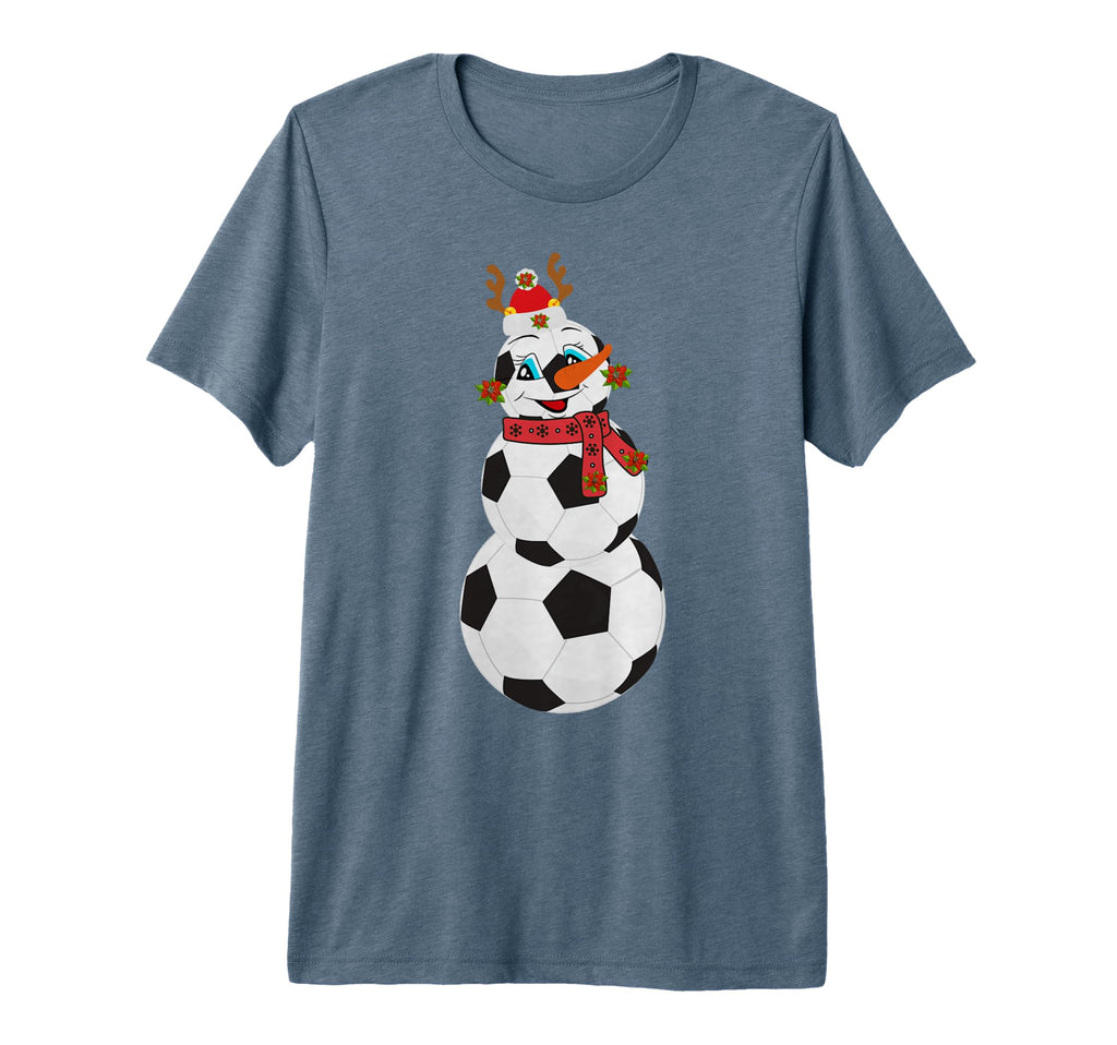 Soccer Balls Snowman Winter Sports Team T-Shirt - Graphic Print Unisex - T-Shirt, Sweatshirt, Hoodie