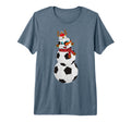 Soccer Balls Snowman Winter Sports Team T-Shirt - Graphic Print Unisex - T-Shirt, Sweatshirt, Hoodie