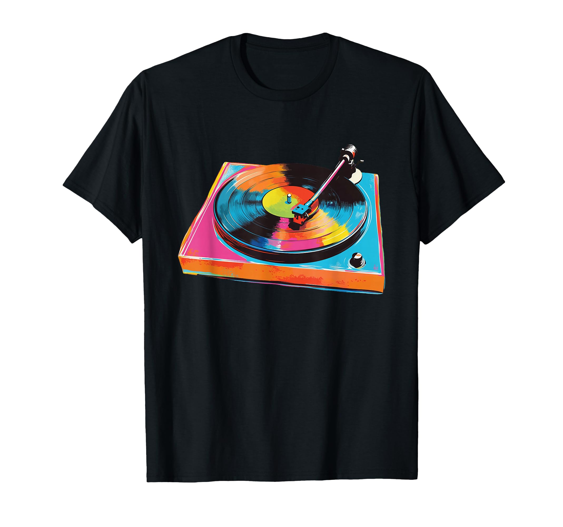 Music Lover Dj Turntable Vinyl Record T-Shirt - Minimalist Print Men Women - T-Shirt, Sweatshirt, Hoodie