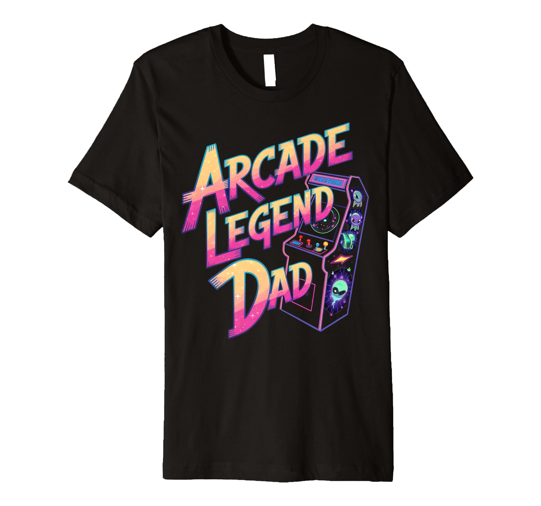 Arcade Legend Dad Arcade Gamer T-Shirt - Custom Art Print for Adults - T-Shirt, Sweatshirt, Hoodie