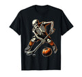 Skeleton Playing Ice Hockey T-Shirt - Minimalist Print for Adults - T-Shirt, Sweatshirt, Hoodie