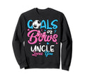 Gender Reveal Goals Or Bows Uncle Sweatshirt - Aesthetic Graphic Unisex - T-Shirt, Sweatshirt, Hoodie