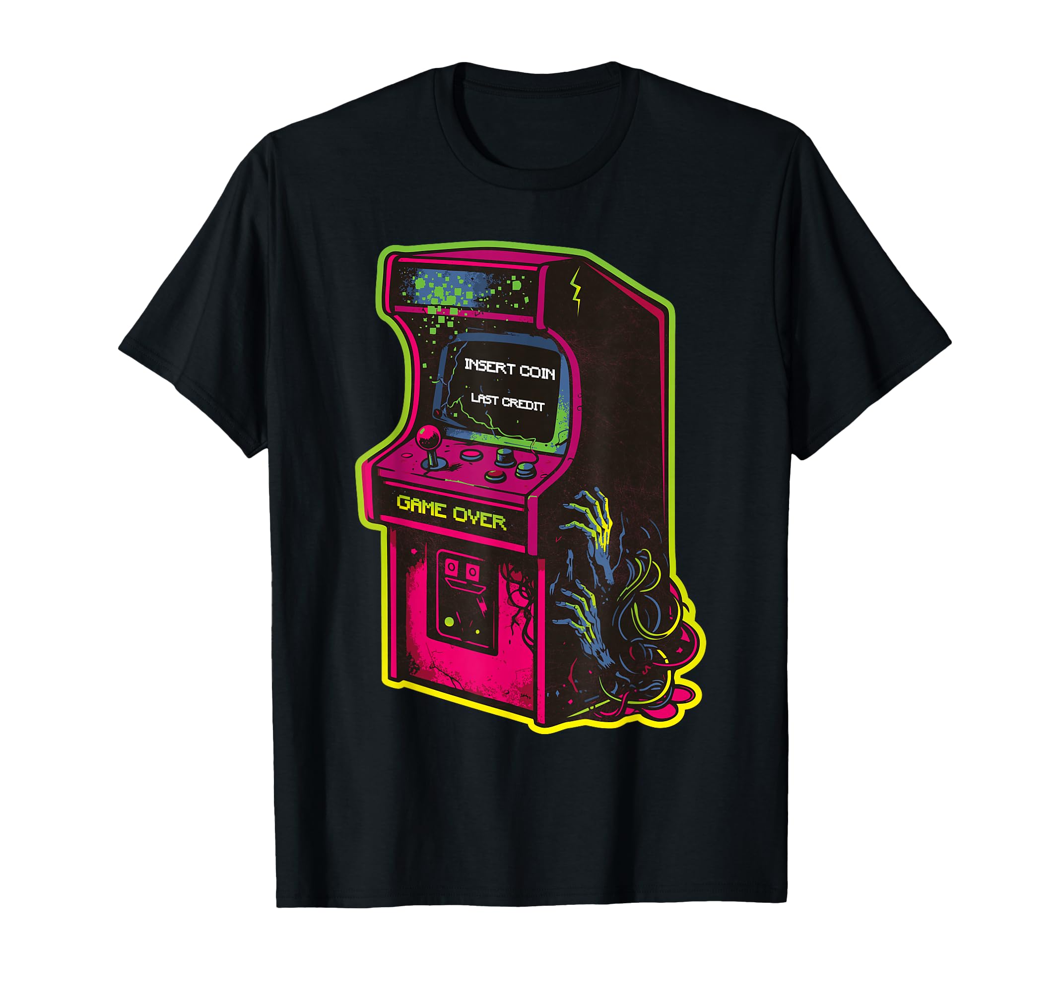 Arcade Cabinet Game Over T-Shirt - Novelty Apparel Men Women - T-Shirt, Sweatshirt, Hoodie